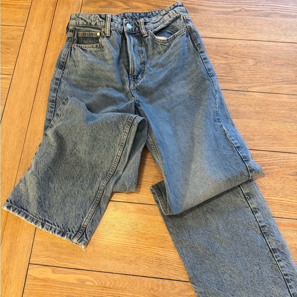 & Denim Wide Leg Jeans